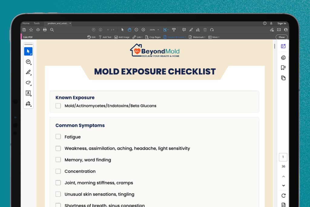 Mold Exposure Checklist