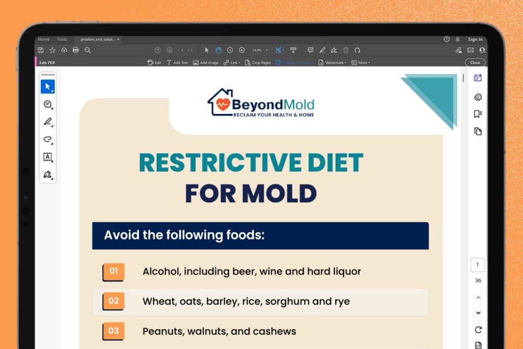 Restrictive Diet For Mold